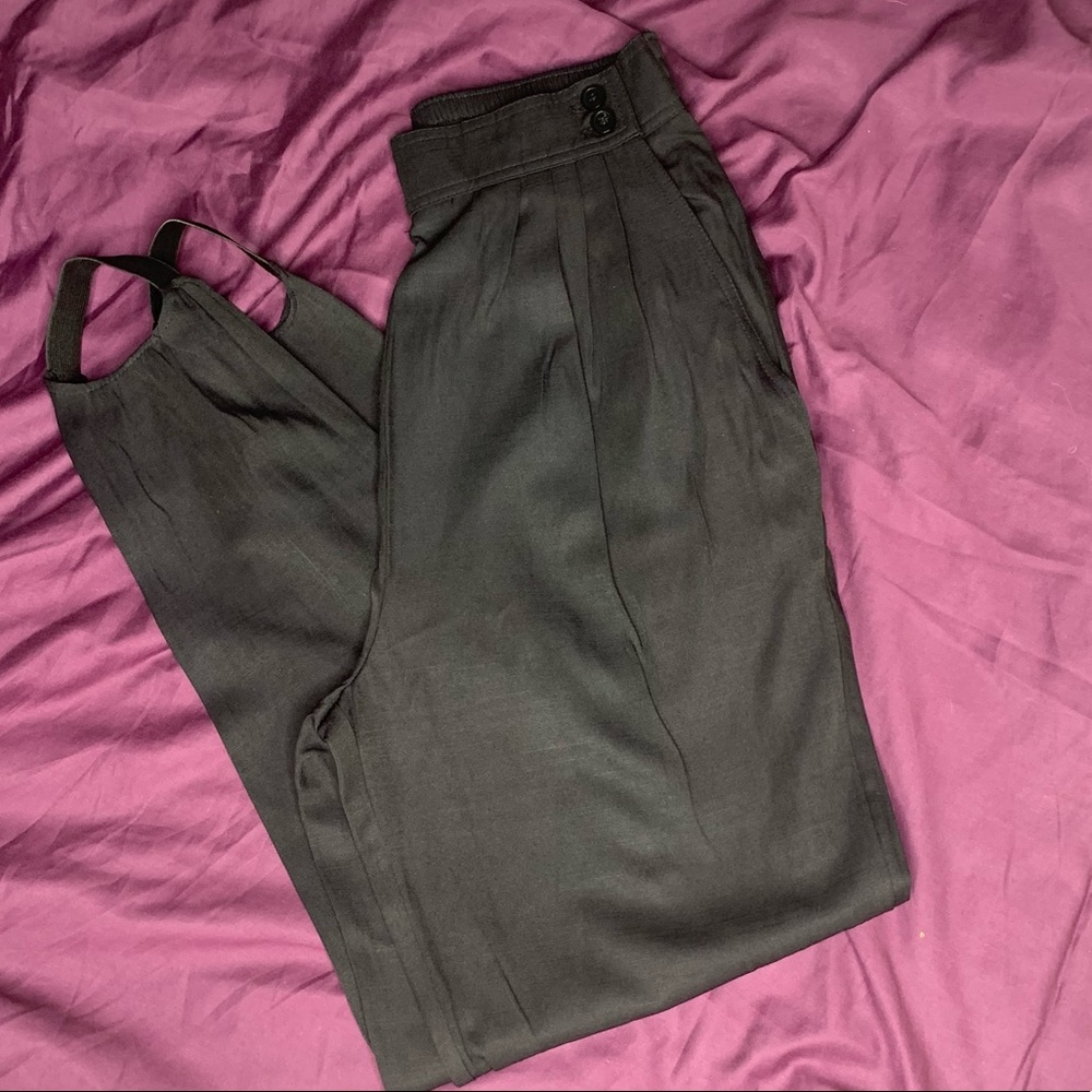 Vintage 80’s black stirrup pants